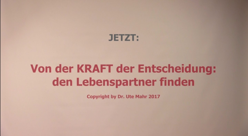 Von der Kraft der Entscheidung ...